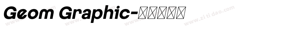 Geom Graphic字体转换